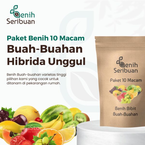 Benih Buah 10 Macam Paket Benih Tanaman Buah-Buahan Seribuan