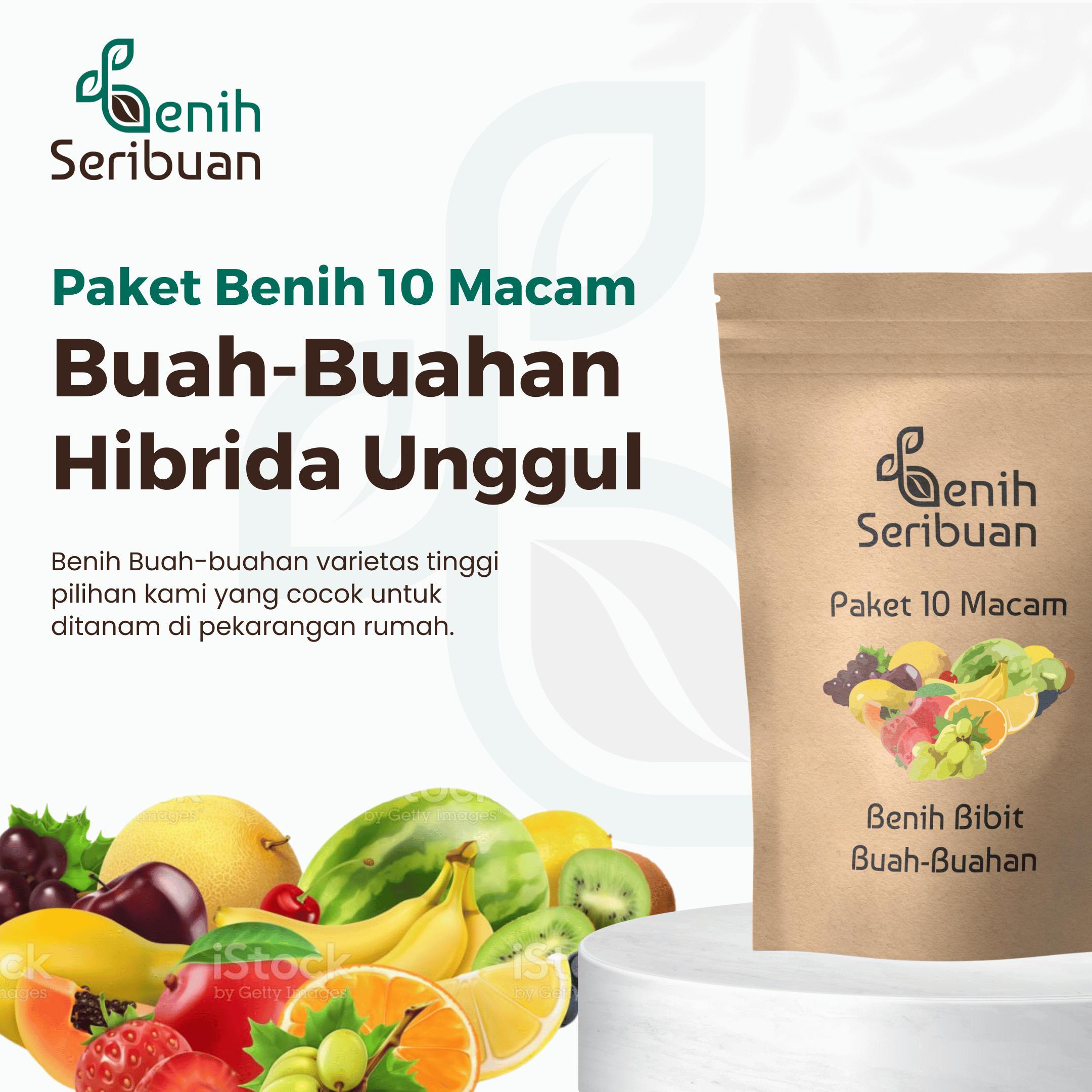 Benih Buah 10 Macam Paket Benih Tanaman Buah-Buahan Seribuan