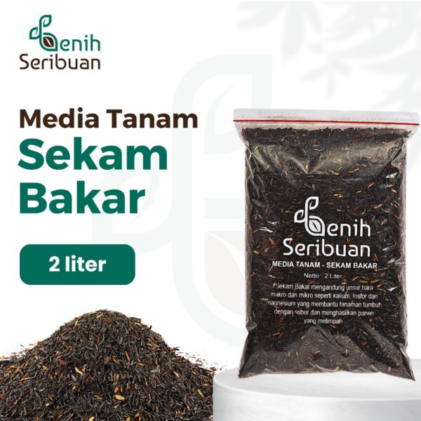 Sekam Bakar Media Tanam Organik 2 Liter Murni Grade Super
