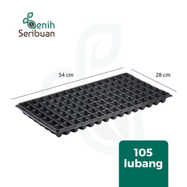 Tray Semai Pot Tray Tebal 1 MM Lubang 105 Media Tanam Semai Benih 2 Tray Semai Pot Tray Tebal 1 MM Lubang 105 Media Tanam Semai Benih
