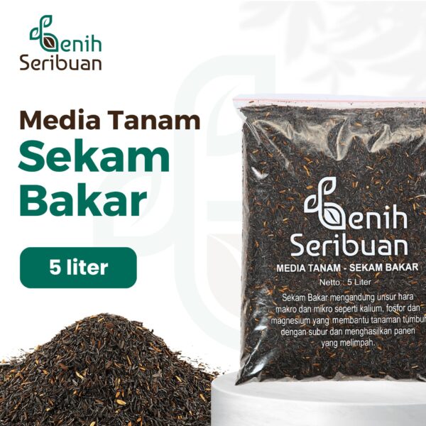 Sekam Bakar Media Tanam Organik 5 Liter Murni Grade Super