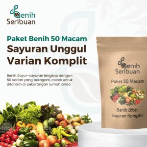 Paket 50 Bibit Sayuran Varian Tanaman Lengkap