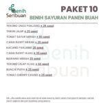 Benih Sayuran Paket 10 Macam Benih Sayur Buah F1 Hibrida Seribuan