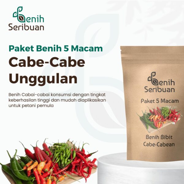 Benih Cabe Rawit 5 Macam Varian Tanaman Paket Lengkap Unggul
