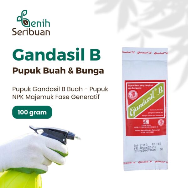 Pupuk Gandasil B 100 Gram Nutrisi Pertumbuhan Tanaman Fase Generatif