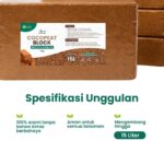 Cocopeat Block 1 kg - Media Tanam Praktis Sabut Kelapa Halus dan Ramah Lingkungan