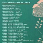 Benih Sayur Sayuran Varian Lengkap