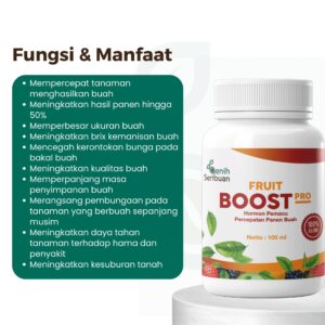 Fruit Boost Pro 100mL Pupuk Cair Pelebat Buah Organik Hormon Percepatan Pembuahan