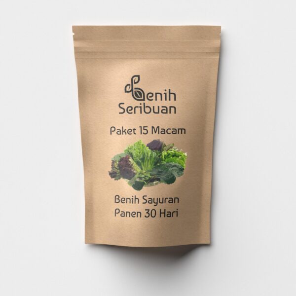 Paket Lengkap 15 Macam Benih Sayuran Varian Tanaman Panen 30 Hari Benih Sayur Daun Seribuan