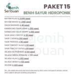 Benih Sayuran Hidroponik 15 Macam Benih Sayur Daun Paket Seribuan