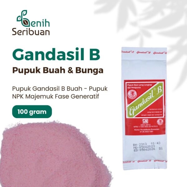Pupuk Gandasil B 100 Gram Nutrisi Pertumbuhan Tanaman Fase Generatif