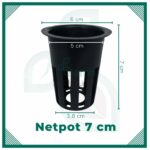 Netpot Hidroponik 50 pcs 5cm 7cm Plastik Hitam