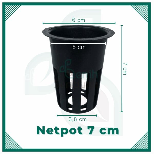 Netpot Hidroponik 50 pcs 5cm 7cm Plastik Hitam