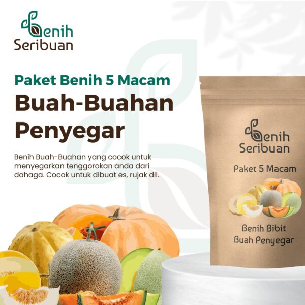 Benih Buah Penyegar 5 Macam Benih Paket Buah-Buahan Segar Seribuan