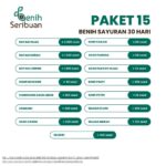 Paket Lengkap 15 Macam Benih Sayuran Varian Tanaman Panen 30 Hari Benih Sayur Daun Seribuan