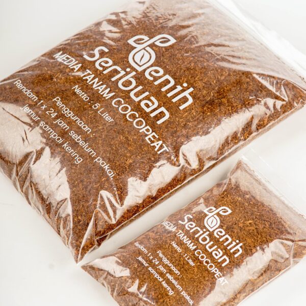 Media Tanam Cocopeat Organik 1 Liter Serbuk Halus Kelapa Grade Super