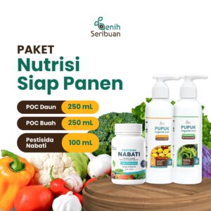 Paket Nutrisi Panen: POC Tanaman Buah + Pupuk Organik Cair Sayuran + Pestisida Nabati