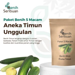 Benih Timun Hibrida 5 Macam Benih Sayuran Mentimun Seribuan Unggul