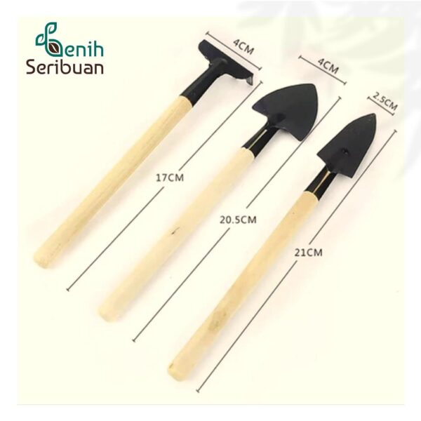 Set Berkebun 3 in 1 Sekop Garpu Mini Perlengkapan berkebun