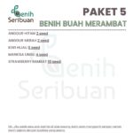 Benih Buah Merambat 5 Macam Benih Paket Buah-Buahan Rambat Unggul Seribuan