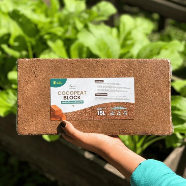 Cocopeat Block 1 kg - Media Tanam Praktis Sabut Kelapa Halus dan Ramah Lingkungan