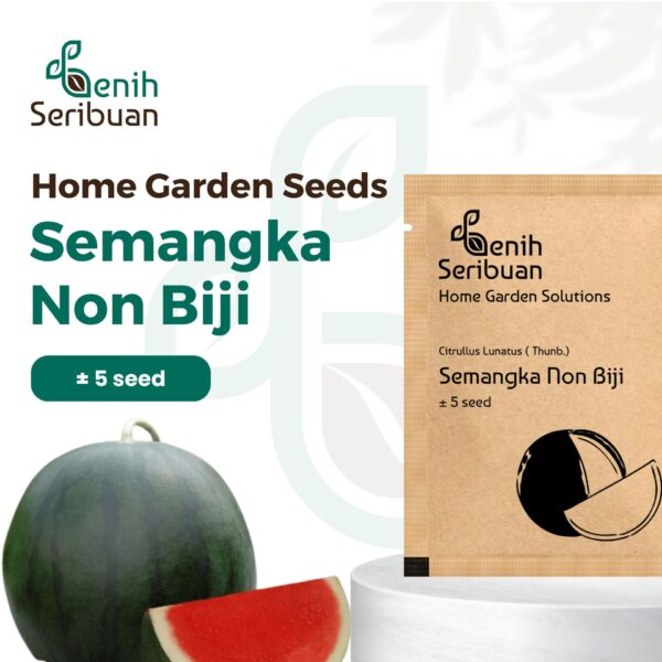 Benih Buah Semangka Non Biji Merah F1 Hibrida Premium