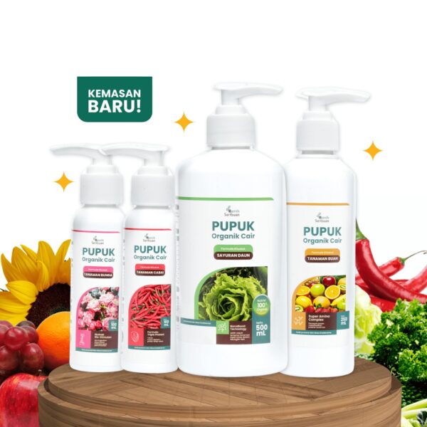 Pupuk Organik Cair POC Tanaman Bunga 500mL Nutrisi Pembungaan Subur & Indah 3 Pupuk Organik Cair POC Tanaman Bunga 500mL Nutrisi Pembungaan Subur & Indah