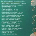 Benih Sayur Sayuran Herbal Tanaman Paket Lengkap Unggul