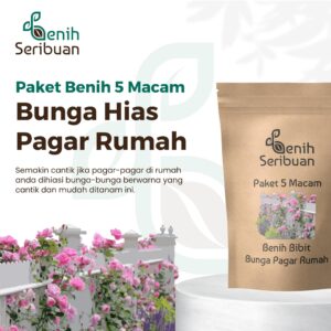 Bibit Bunga Pagar Rumah 5 Macam Benih Bunga Paket Seribuan