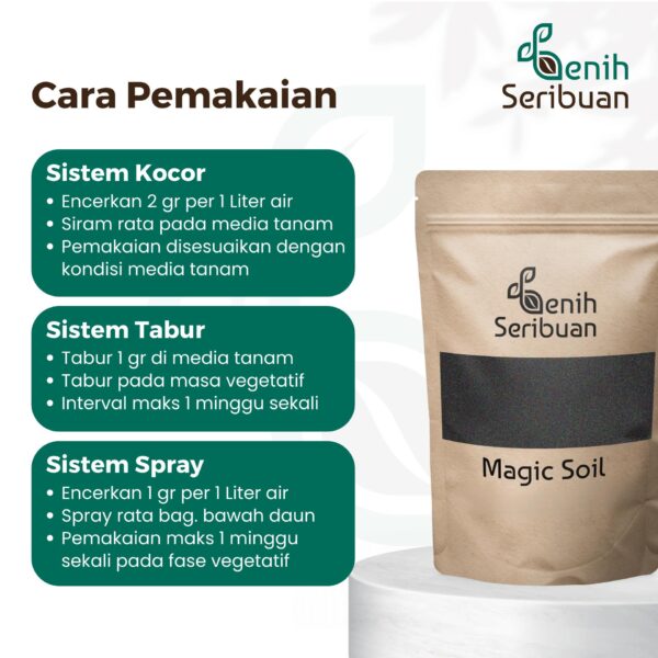 Magic Soil Pupuk Organik Pembenah Tanah 200gr Serbuk Ajaib Premium
