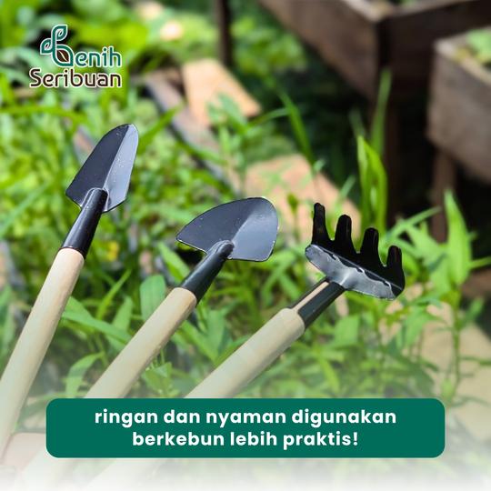 Set Berkebun 3 in 1 Sekop Garpu Mini Perlengkapan berkebun
