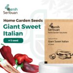Benih Cabe Raksasa Sweet Italian Red Heirloom Premium
