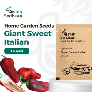 Benih Cabe Raksasa Sweet Italian Red Heirloom Premium