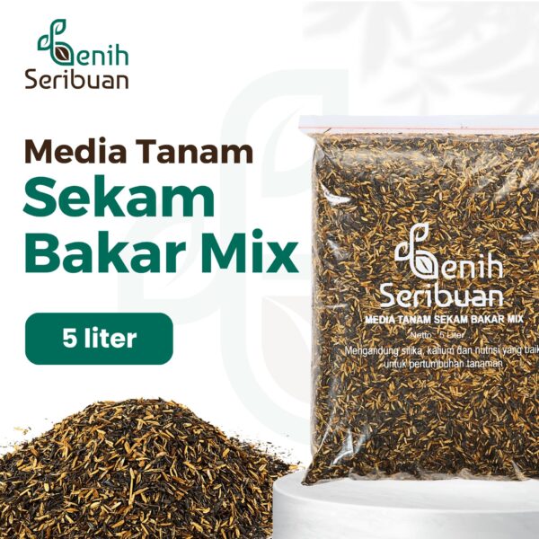 Sekam Bakar Mix Media Tanam Organik 5 Liter Murni Grade Super