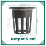 Netpot Hidroponik 50 pcs 5cm 7cm Plastik Hitam