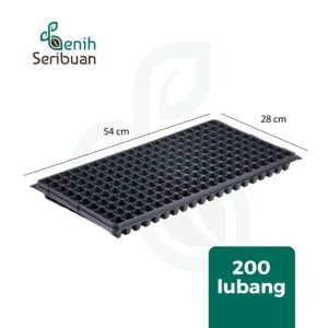 Tray Semai Pot Tray Tebal 1 MM Lubang 200 Media Tanam Semai Benih