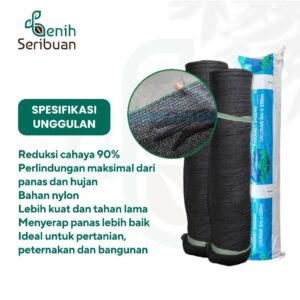 Paranet Peneduh Sinar UV Matahari dan Hujan - Perlindungan Maksimal Greenhouse Kebun Arena Bermain Kolam Kandang dari Matahari & Hujan