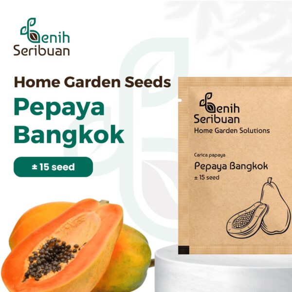 Benih Buah Pepaya Bangkok Jumbo F1 Hibrida Premium  1 Benih Buah Pepaya Bangkok Jumbo F1 Hibrida Premium