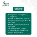 - Gunting Kebun Taman Pangkas Dahan Potong Ranting Stek Pruning Tajam Kualitas Tinggi – Stainless Steel Shears