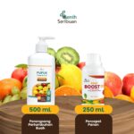 Paket Nutrisi Buah Lebat: Pupuk Organik Cair Buah 500mL + Fruit Boost Pro 250mL Formula Alami Percepatan Pelebat Tanaman Benih