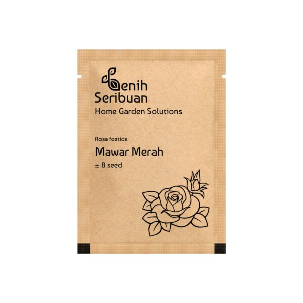 Benih Bunga Mawar Merah Red Rose Heirloom Premium