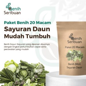 Benih Sayuran Daun 20 Macam Benih Paket Sayur Unggul